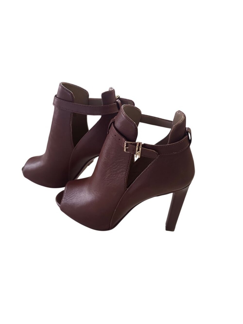 Michael Michael Kors brown peep toe heels size 5M